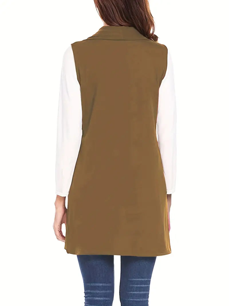 Riley – Open Front Long Vest
