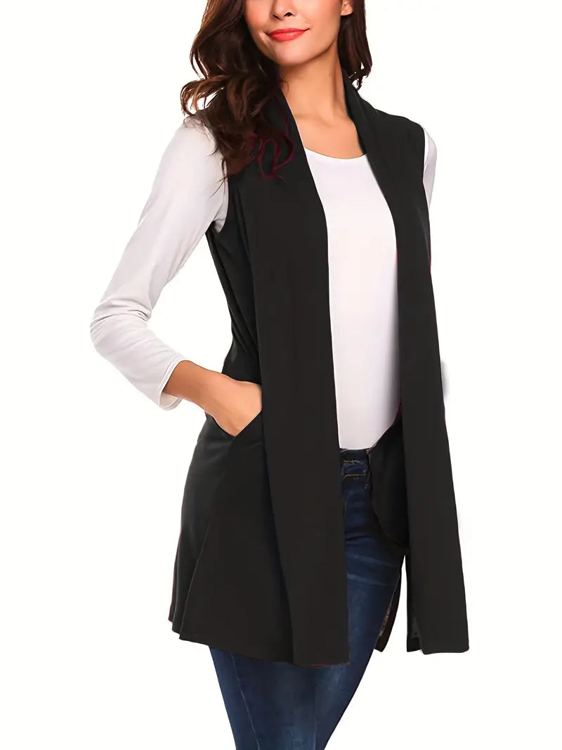 Riley – Open Front Long Vest