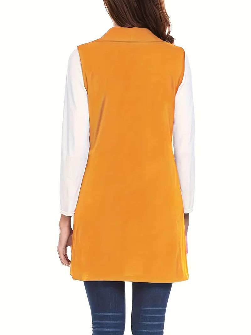 Riley – Open Front Long Vest
