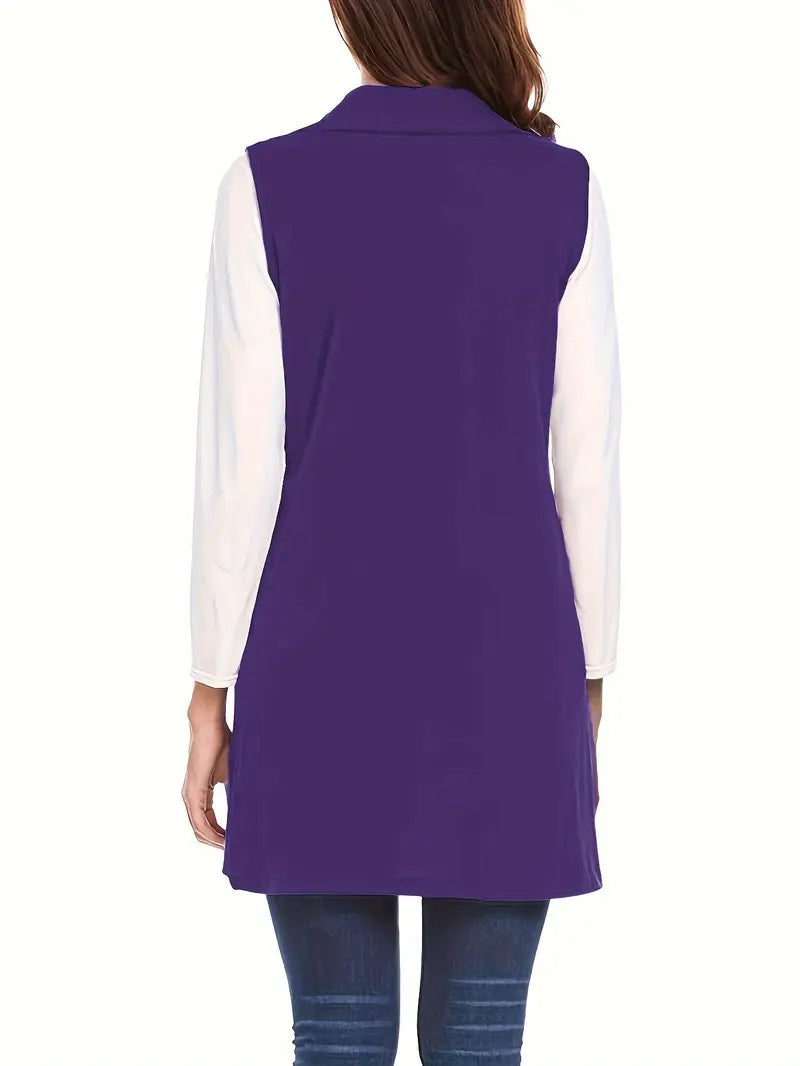 Riley – Open Front Long Vest