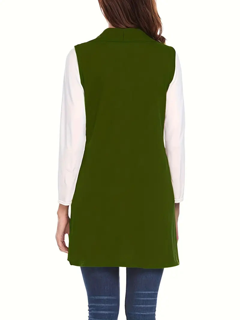 Riley – Open Front Long Vest