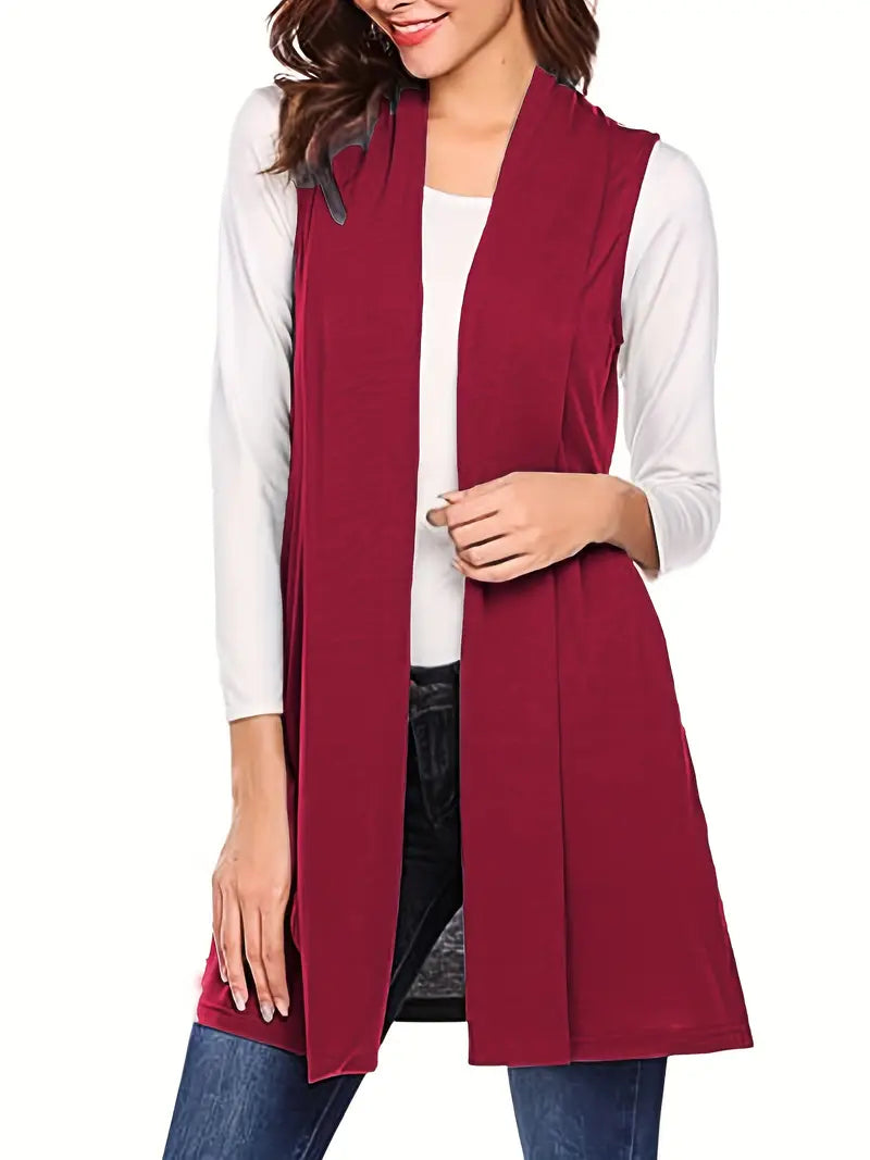 Riley – Open Front Long Vest