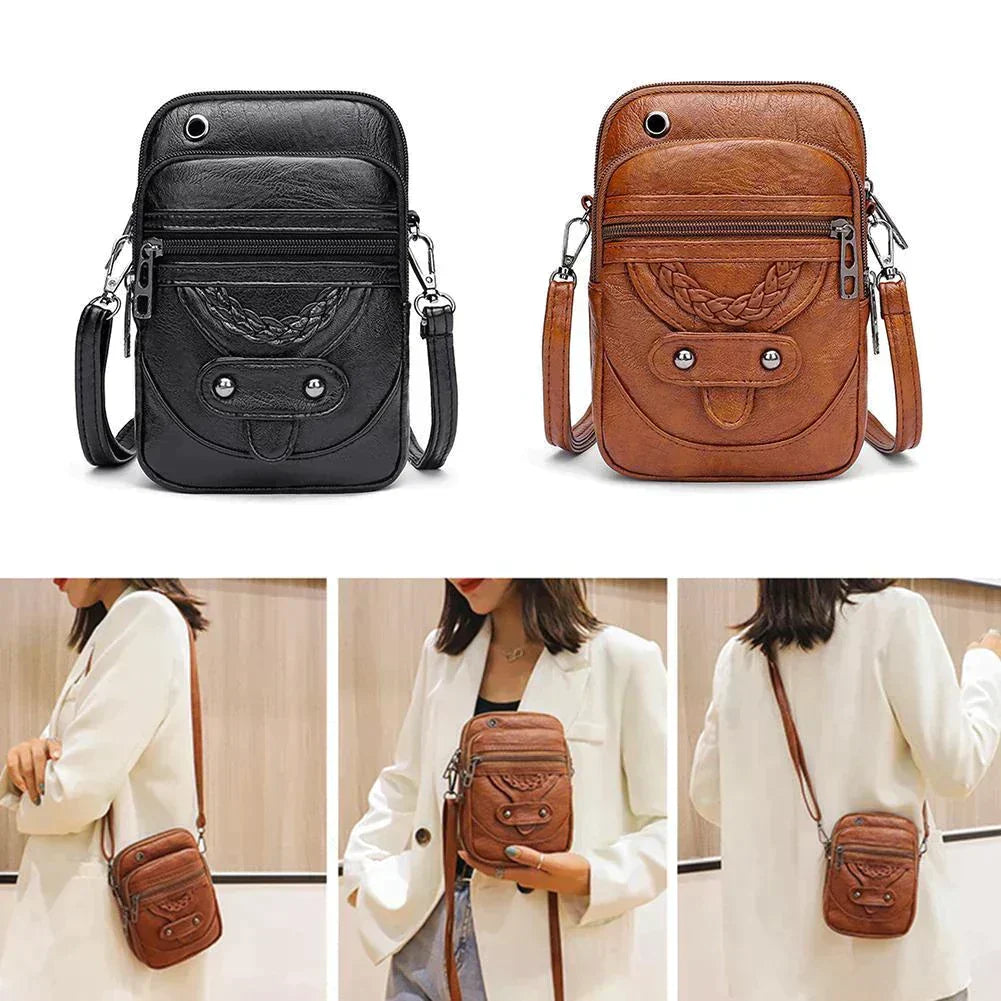 Melodie | Vintage Leather Shoulder Bag