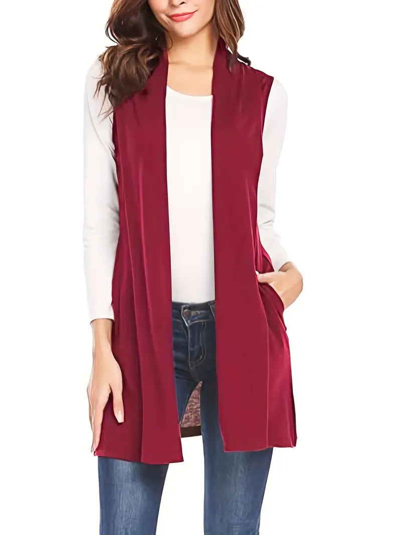 Riley – Open Front Long Vest