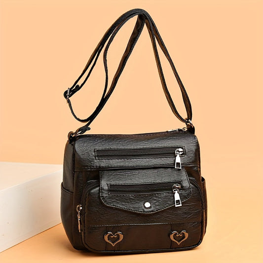 HeartCharm Crossbody Bag