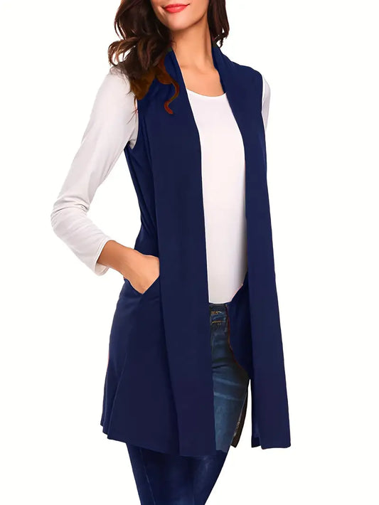 Riley – Open Front Long Vest