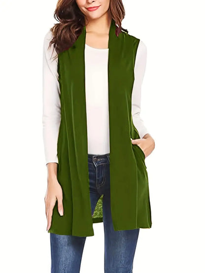 Riley – Open Front Long Vest